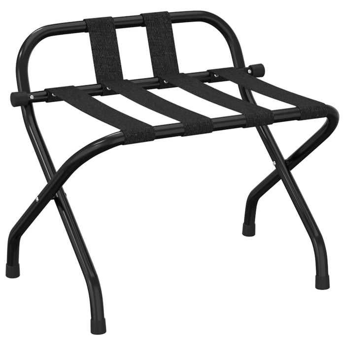 Suport pentru bagaje cu spătar, negru, 56x39x52 cm - WALTI WALTI