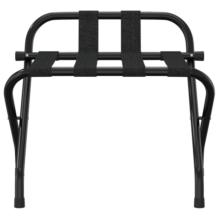 Suport pentru bagaje cu spătar, negru, 56x39x52 cm - WALTI WALTI