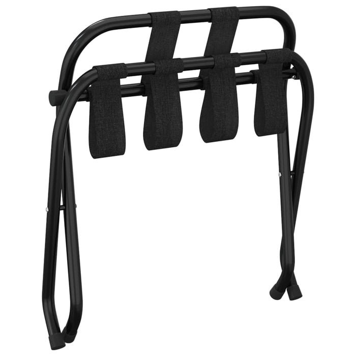 Suport pentru bagaje cu spătar, negru, 56x39x52 cm - WALTI WALTI