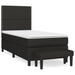 Pat box spring cu saltea, negru, 80x200 cm, textil - WALTI WALTI