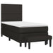 Pat box spring cu saltea, negru, 80x200 cm, textil - WALTI WALTI