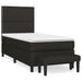 Pat box spring cu saltea, negru, 90x190 cm, textil - WALTI WALTI