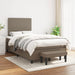 Pat box spring cu saltea, gri taupe, 120x200 cm, textil - WALTI WALTI