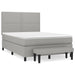 Pat box spring cu saltea, gri deschis, 140x190 cm, textil - WALTI WALTI