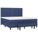 Pat box spring cu saltea, albastru, 180x200 cm, material textil - WALTI WALTI