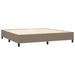 Pat box spring cu saltea, gri taupe, 200x200 cm, textil - WALTI WALTI