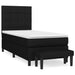 Pat box spring cu saltea, negru, 80x200 cm, textil - WALTI WALTI