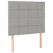 Pat box spring cu saltea, gri deschis, 100x200 cm, textil - WALTI WALTI