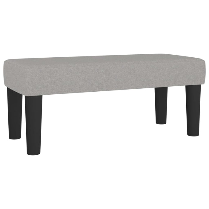Pat box spring cu saltea, gri deschis, 100x200 cm, textil - WALTI WALTI
