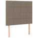 Pat box spring cu saltea, gri taupe, 100x200 cm, textil - WALTI WALTI