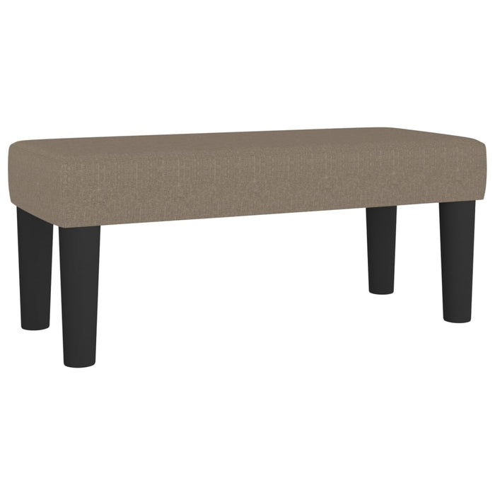 Pat box spring cu saltea, gri taupe, 100x200 cm, textil - WALTI WALTI