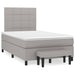 Pat continental cu saltea, gri deschis, 120x200 cm, textil - WALTI WALTI
