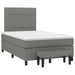 Pat box spring cu saltea, gri închis, 120x200 cm, textil - WALTI WALTI
