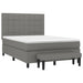Pat box spring cu saltea, gri închis, 140x190 cm, textil - WALTI WALTI