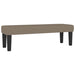 Pat box spring cu saltea, gri taupe, 140x200 cm, textil - WALTI WALTI