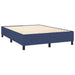 Pat box spring cu saltea, albastru, 140x200 cm, textil - WALTI WALTI