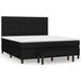 Pat box spring cu saltea, negru, 160x200 cm, textil - WALTI WALTI