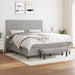 Pat continental, gri deschis, 180x200 cm, material textil - WALTI WALTI