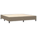 Pat box spring cu saltea, gri taupe, 200x200 cm, textil - WALTI WALTI