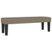 Pat box spring cu saltea, gri taupe, 200x200 cm, textil - WALTI WALTI