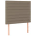 Pat box spring cu saltea, gri taupe, 90x190 cm, textil - WALTI WALTI