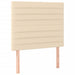 Pat box spring cu saltea, crem, 90x200 cm, textil - WALTI WALTI