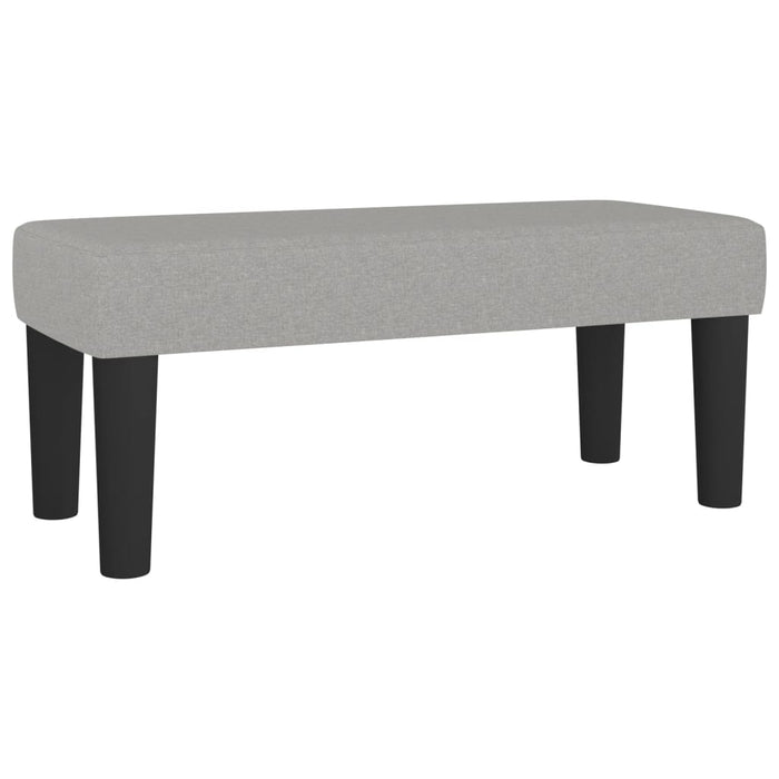 Pat box spring cu saltea, gri deschis, 100x200 cm, textil - WALTI WALTI