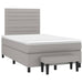 Pat continental cu saltea, gri deschis, 120x200 cm, textil - WALTI WALTI