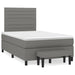 Pat box spring cu saltea, gri închis, 120x200 cm, textil - WALTI WALTI
