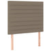 Pat box spring cu saltea, gri taupe, 120x200 cm, textil - WALTI WALTI
