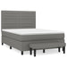 Pat box spring cu saltea, gri închis, 140x200 cm, textil - WALTI WALTI