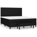 Pat box spring cu saltea, negru, 160x200 cm, textil - WALTI WALTI