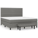 Pat box spring cu saltea, gri închis, 180x200 cm, textil - WALTI WALTI