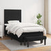 Pat box spring cu saltea, negru, 80x200 cm, textil - WALTI WALTI