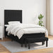 Pat box spring cu saltea, negru, 90x190 cm, textil - WALTI WALTI