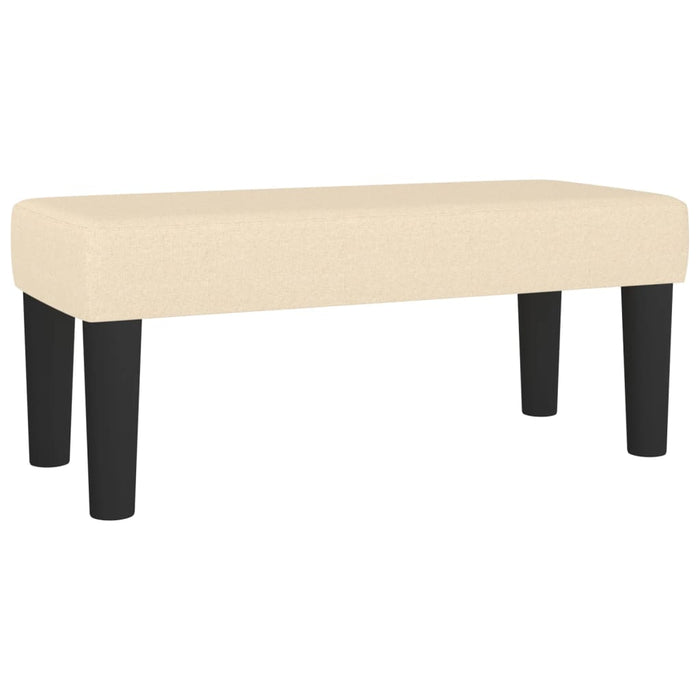Pat box spring cu saltea, crem, 90x190 cm, textil WALTI