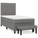 Pat box spring cu saltea, gri închis, 100x200 cm, textil - WALTI WALTI