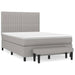 Pat box spring cu saltea, gri deschis, 140x190 cm, textil - WALTI WALTI