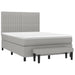 Pat box spring cu saltea, gri deschis, 140x190 cm, textil - WALTI WALTI