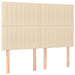 Pat box spring cu saltea, crem, 140x200 cm, textil - WALTI WALTI