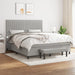 Pat continental, gri deschis, 180x200 cm, material textil - WALTI WALTI