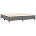 Pat box spring cu saltea, gri închis, 200x200 cm, textil - WALTI WALTI