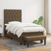 Pat box spring cu saltea, maro închis, 80x200 cm, textil - WALTI WALTI