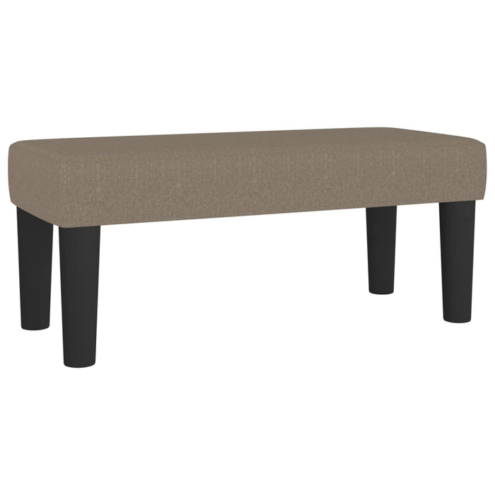 Pat box spring cu saltea, gri taupe, 90x190 cm, textil - WALTI WALTI