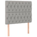 Pat box spring cu saltea, gri deschis, 90x200 cm, textil - WALTI WALTI