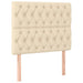 Pat box spring cu saltea, crem, 90x200 cm, textil - WALTI WALTI