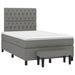Pat box spring cu saltea, gri închis, 120x200 cm, textil - WALTI WALTI