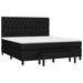 Pat box spring cu saltea, negru, 160x200 cm, textil - WALTI WALTI