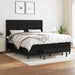 Pat box spring cu saltea, negru, 180x200 cm, catifea - WALTI WALTI