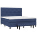 Pat box spring cu saltea, albastru, 180x200 cm, material textil - WALTI WALTI
